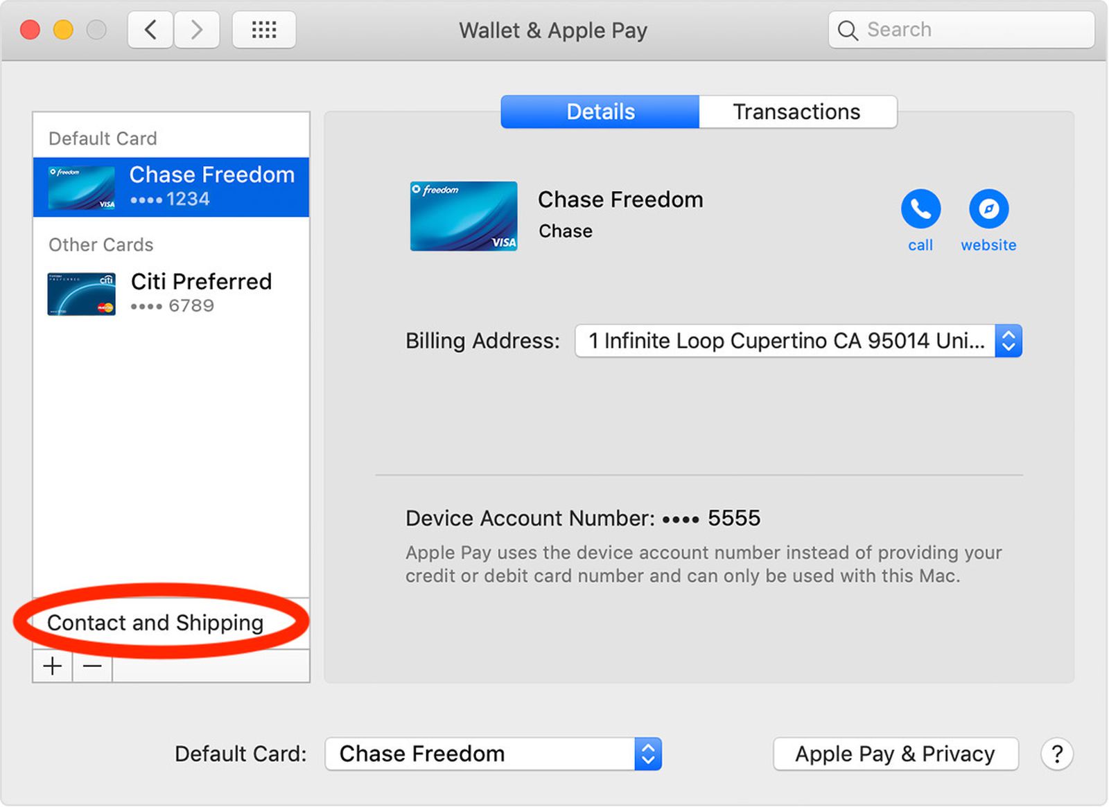 how to change contact email on apple pay