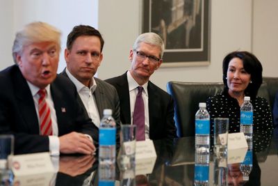 Tim Cook Trump Tower tech summit