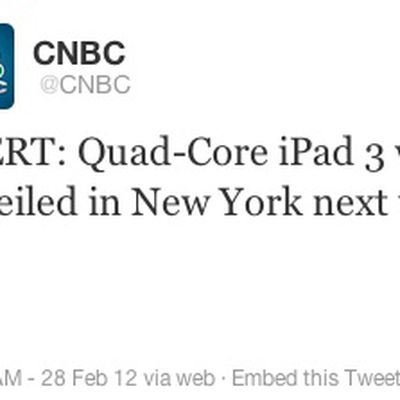 cnbc ipad 3 tweet