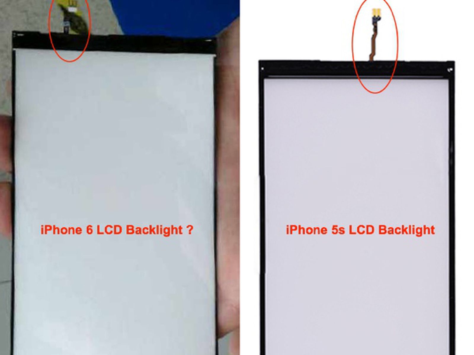 Alleged iPhone 6 Backlight Panel Depicted in New Photos MacRumors