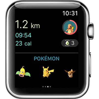 apple watch pokemon go