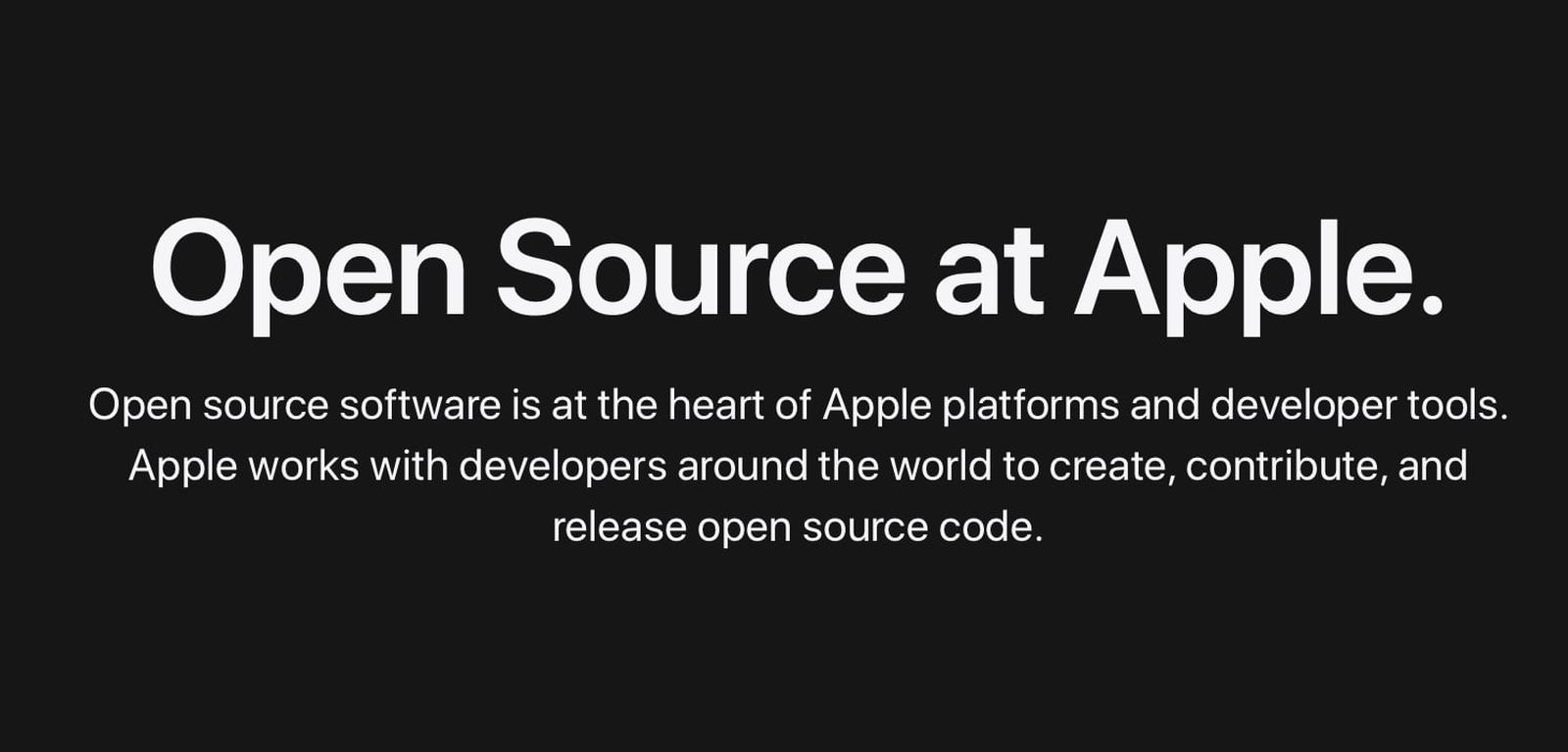 Apple Launches Redesigned Open Source Website MacRumors