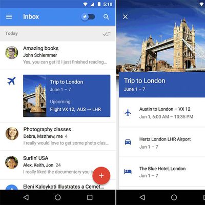 Inbox by Gmail TripBundles