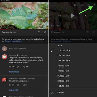 youtube hdr iphone 12