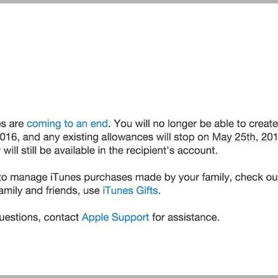 itunes allowance gone