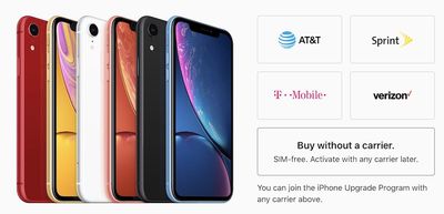 iphone xr sim free