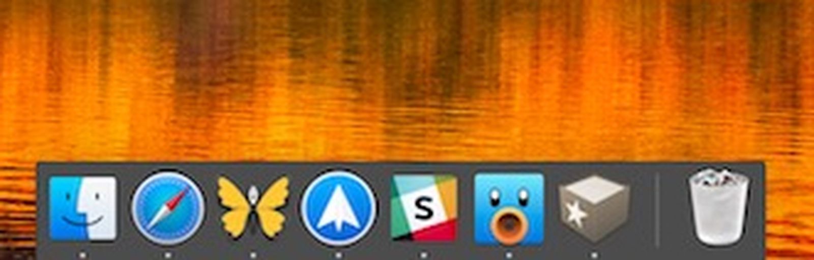 mac show a window on doc for every open app