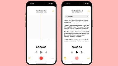 iOS 18: ضبط صدا با رونوشت در Notes