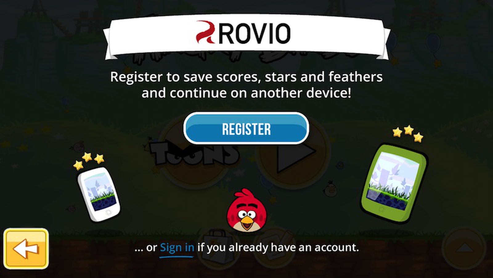 Rovio Expands 'Accounts' Cross-Device Game Progress Syncing to Original ...