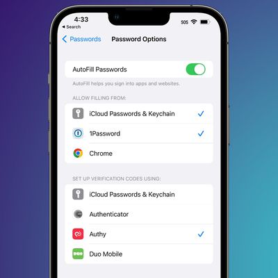 passwords two factor third party ios 16