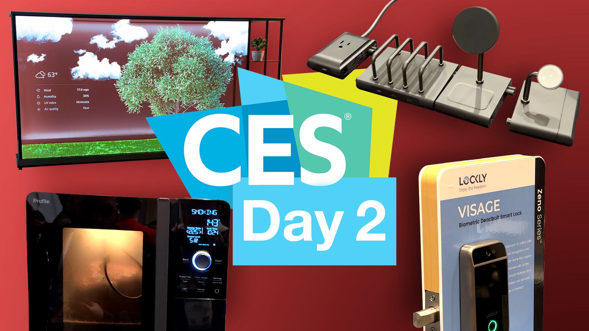 روز دوم نمایشگاه CES 2024: تلویزیون‌های شفاف ال‌جی، چرم کاکتوس OtterBox، قفل هوشمند Lockly و موارد دیگر