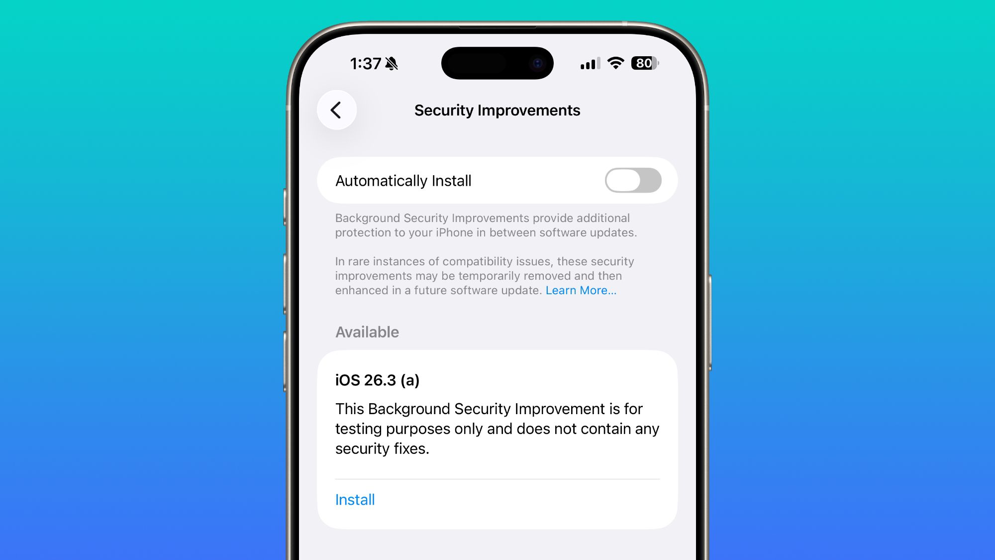Apple Tests Background Security Updates in iOS 26.3 and macOS Tahoe 26. ...