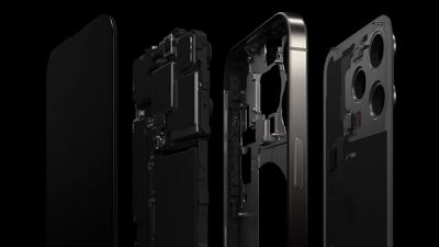 iPhone 15 Pro вътрешно шаси