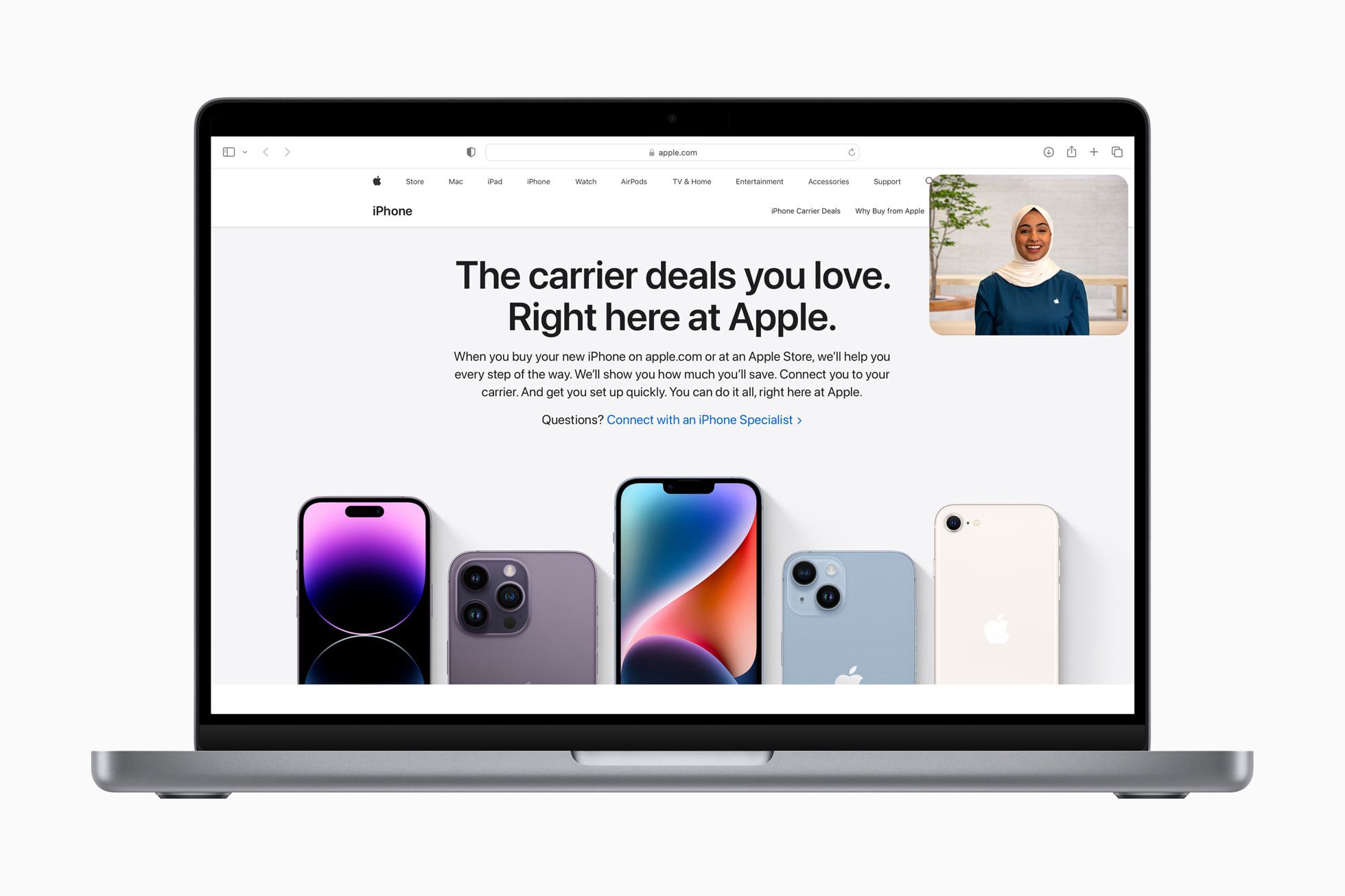 Apple, iPhone 구매 시 “Shop with Video Pro” 기능 발표