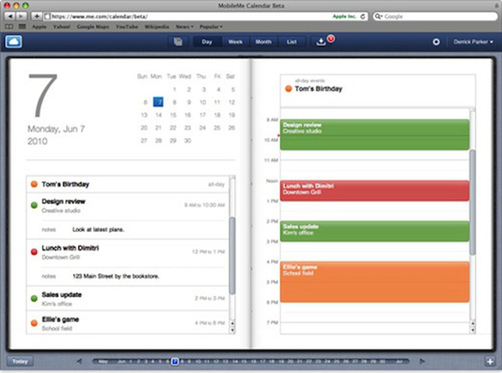 Apple Launches Beta Version of Enhanced MobileMe Calendar Web