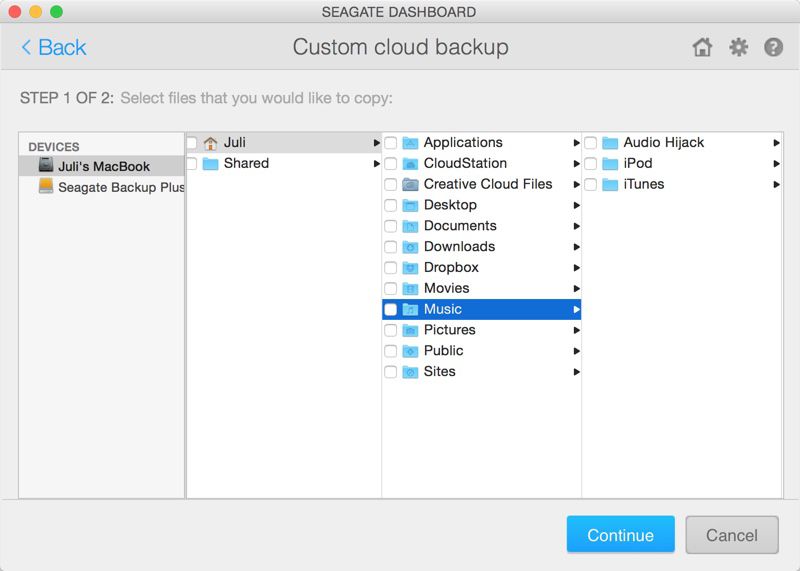 Access User Library Mac Seagate Backup