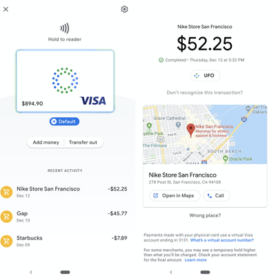 Google Pay Debit Card