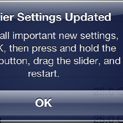 carrier settings screen