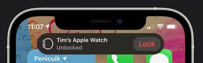 Apple Watch unlocks