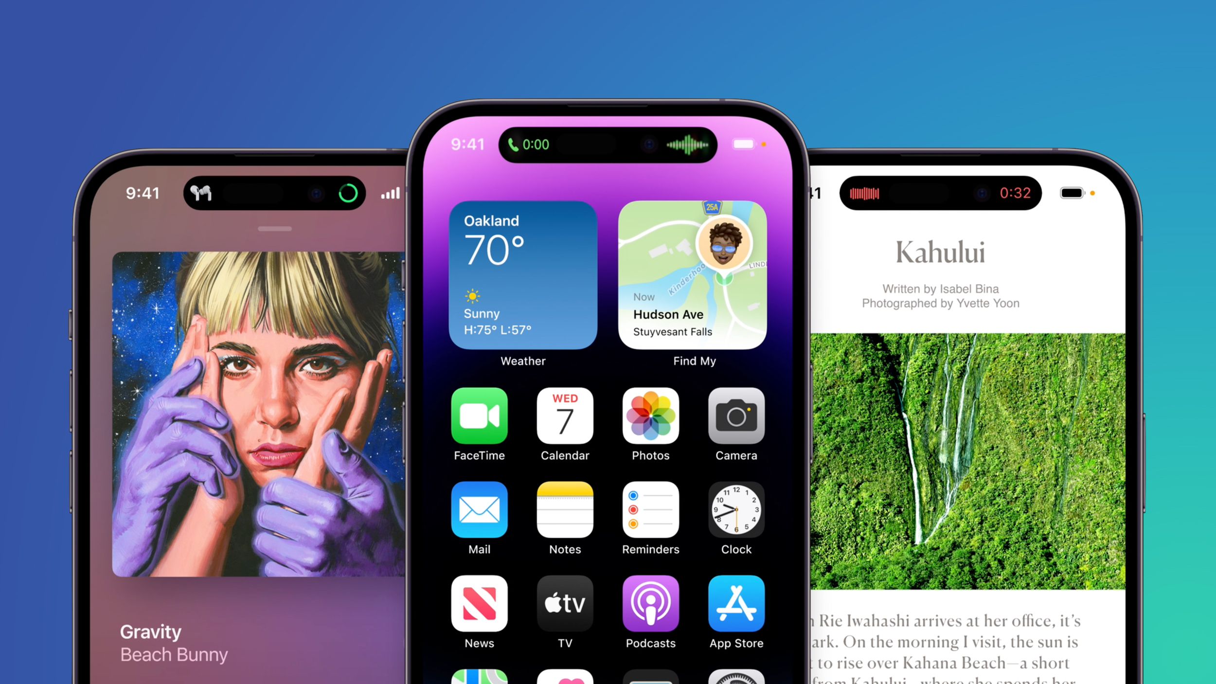 A key new feature of iPhone 14 Pro models is the Dynamic Island, a pill-shaped area that replaces the notch on previous models. Aided by software, the