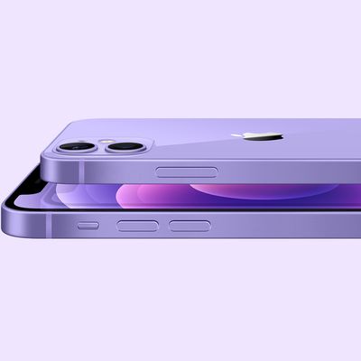 purple iphone 12 and 12 mini