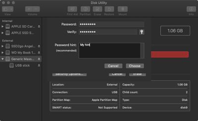 how to encrypt a usb stick in macos mojave 09