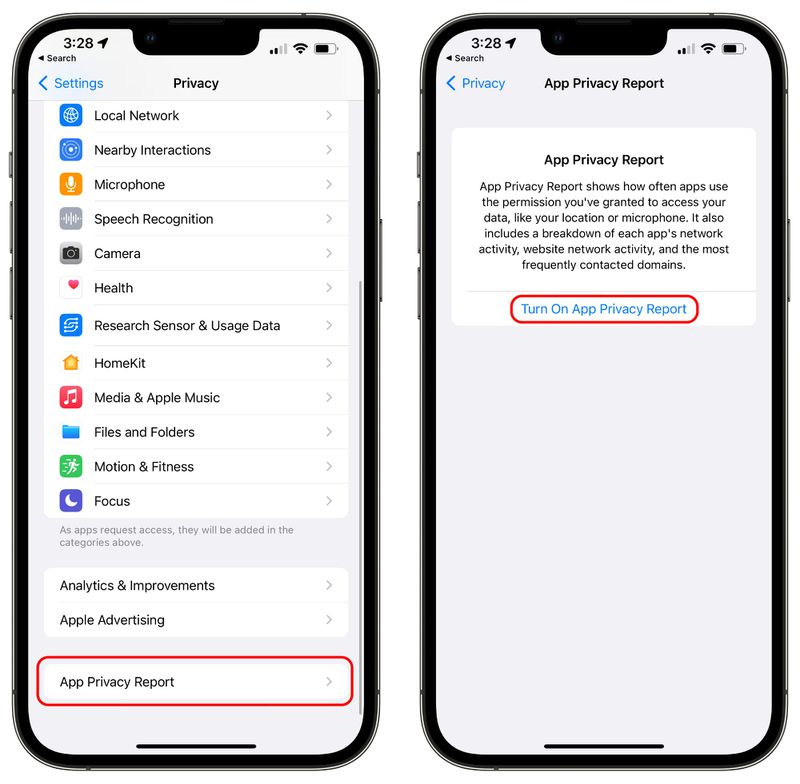 How to Use App Privacy Report in the iOS 15.2 Beta MacRumors