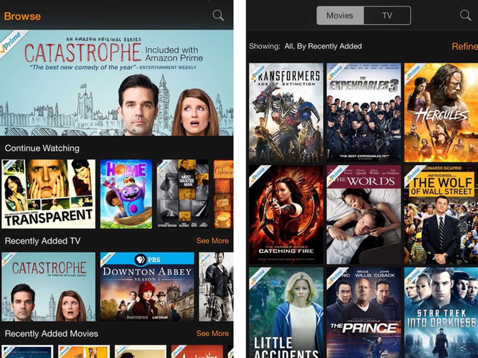 Amazon Prime Video Introduces Offline Viewing for iPhone and iPad