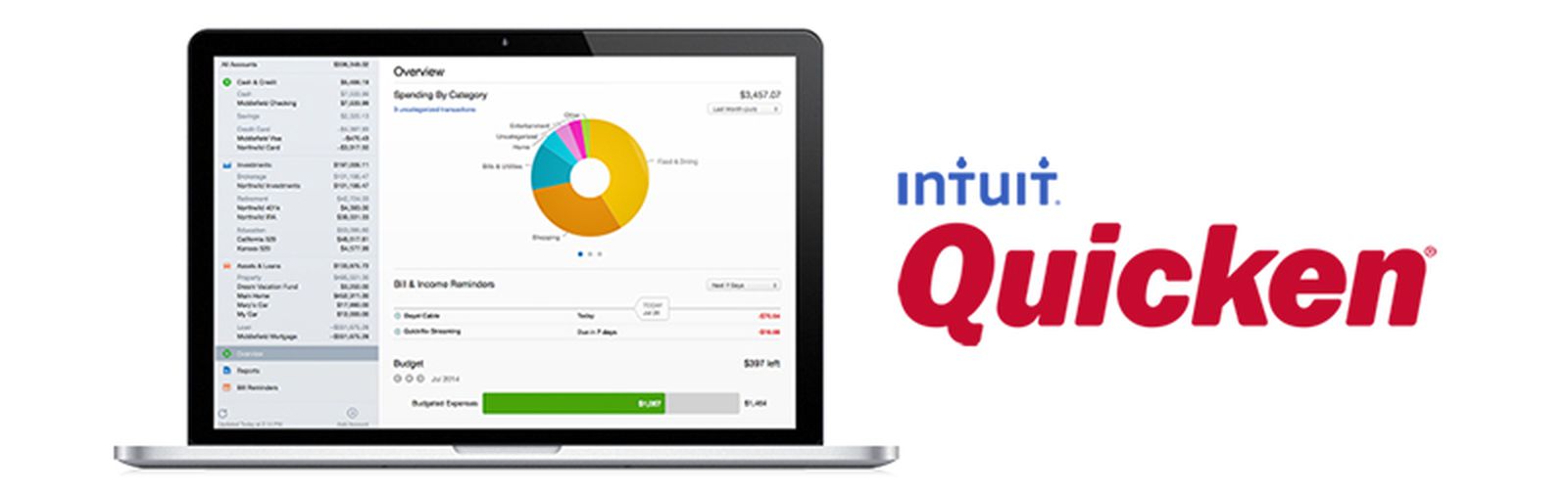 what is in quicken for mac 2016