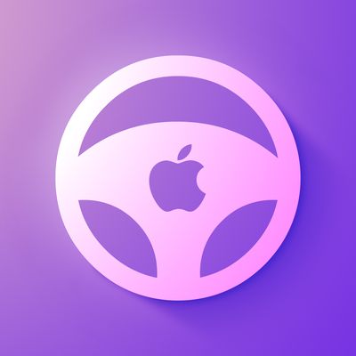 Apple car wheel icon feature purple