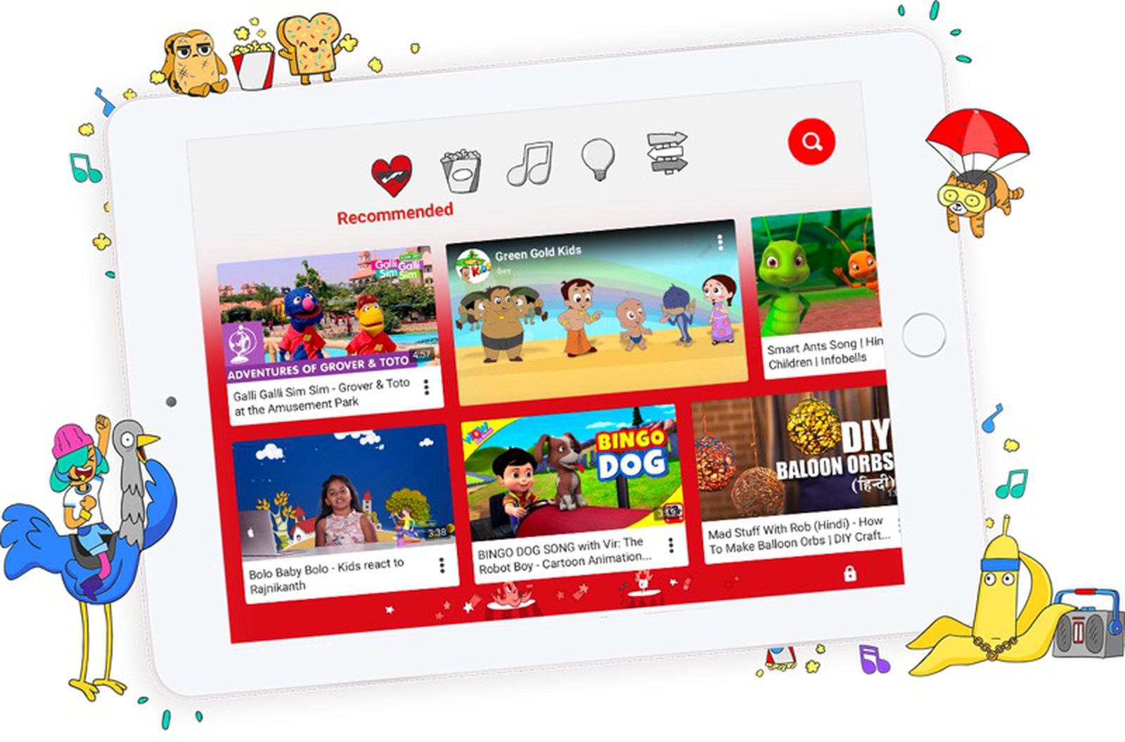 Youtube Kids App Gains New Look Kid Profiles And Updated Parental Controls Macrumors,Mojito Recipe Card
