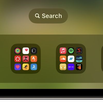 ios search button