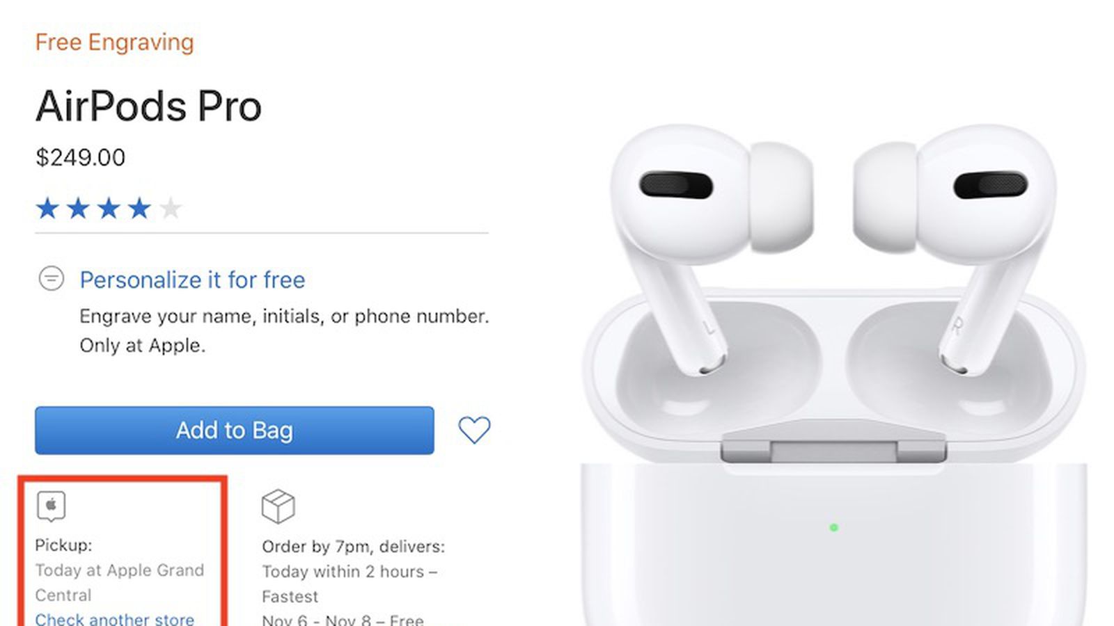 AirPods Pro Available for In-Store Pickup - MacRumors