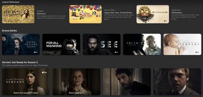apple tv website redesign