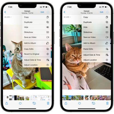 ios 16 photos copy paste edits