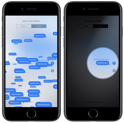 Ios 11 Introduces Two New Screen Effects Within Messages Called