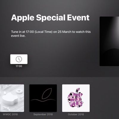apple tv events app march 25 