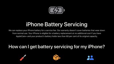 uk iphone battery servicing