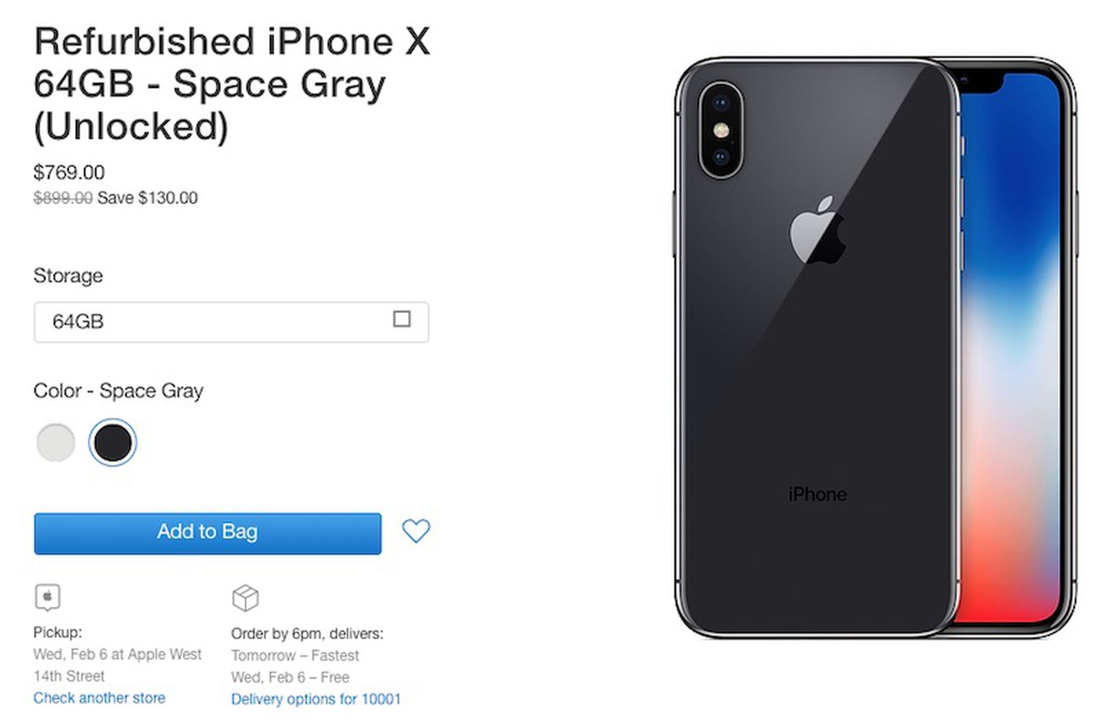 refurbished phones iphone x