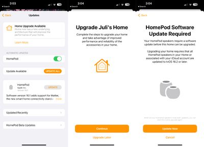 Apple retira la opción iOS 16.2 para cambiar a una nueva arquitectura doméstica