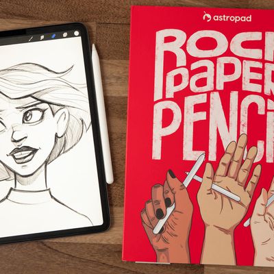 astropad rock paper pencil