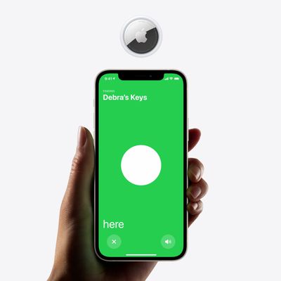 Apple airtag finding screen 042021