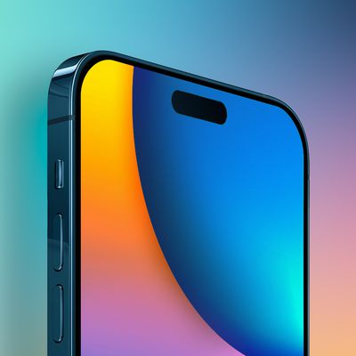 iPhone 14 multicolored feature single pill