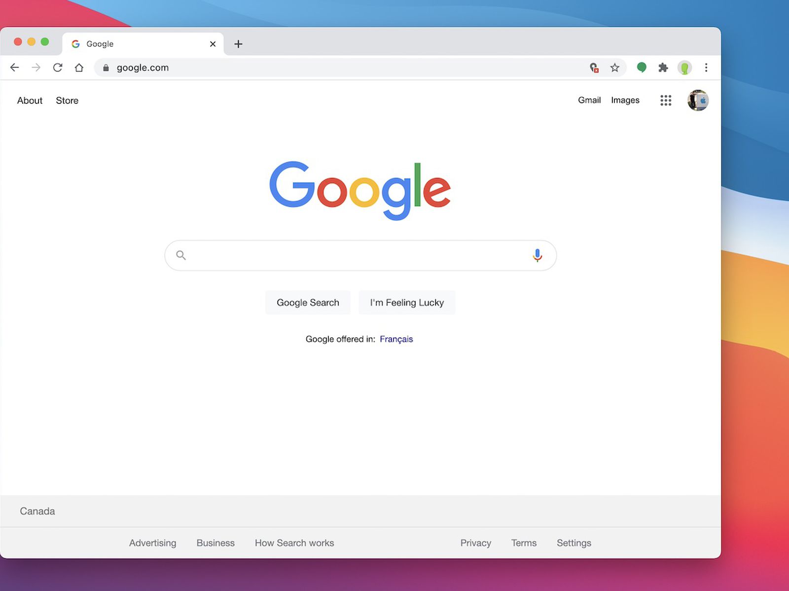 why does chrome for mac come first