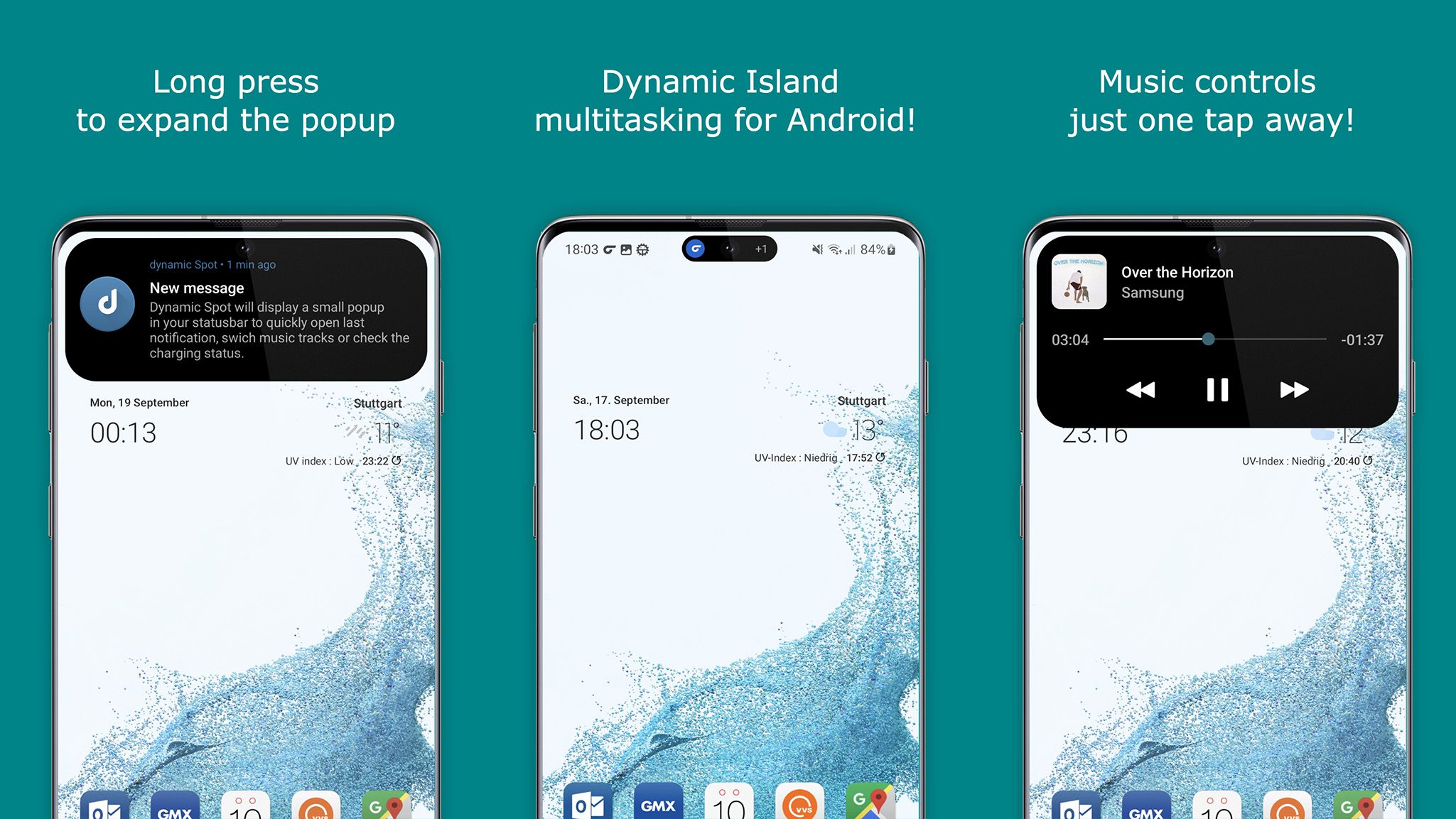 Aplicación de Android que copia iPhone 14 Pro Dynamic Island lanzada en Play Store