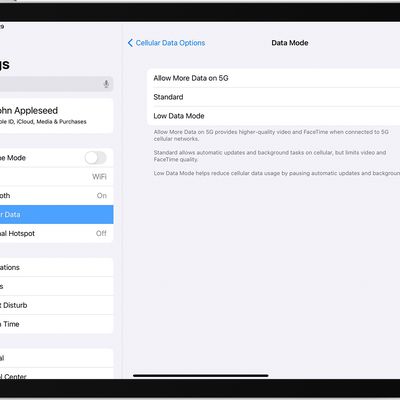 ios14 ipad pro settings cellular data cellular data options data mode 1