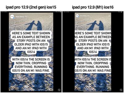 instagram ios errors2 - هنوز برنامه اینستاگرام برای iPad وجود ندارد و اکنون برخی از کاربران نمی توانند نسخه آیفون را به درستی در iPadOS 16 کار کنند