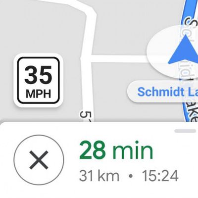 google maps speed limits