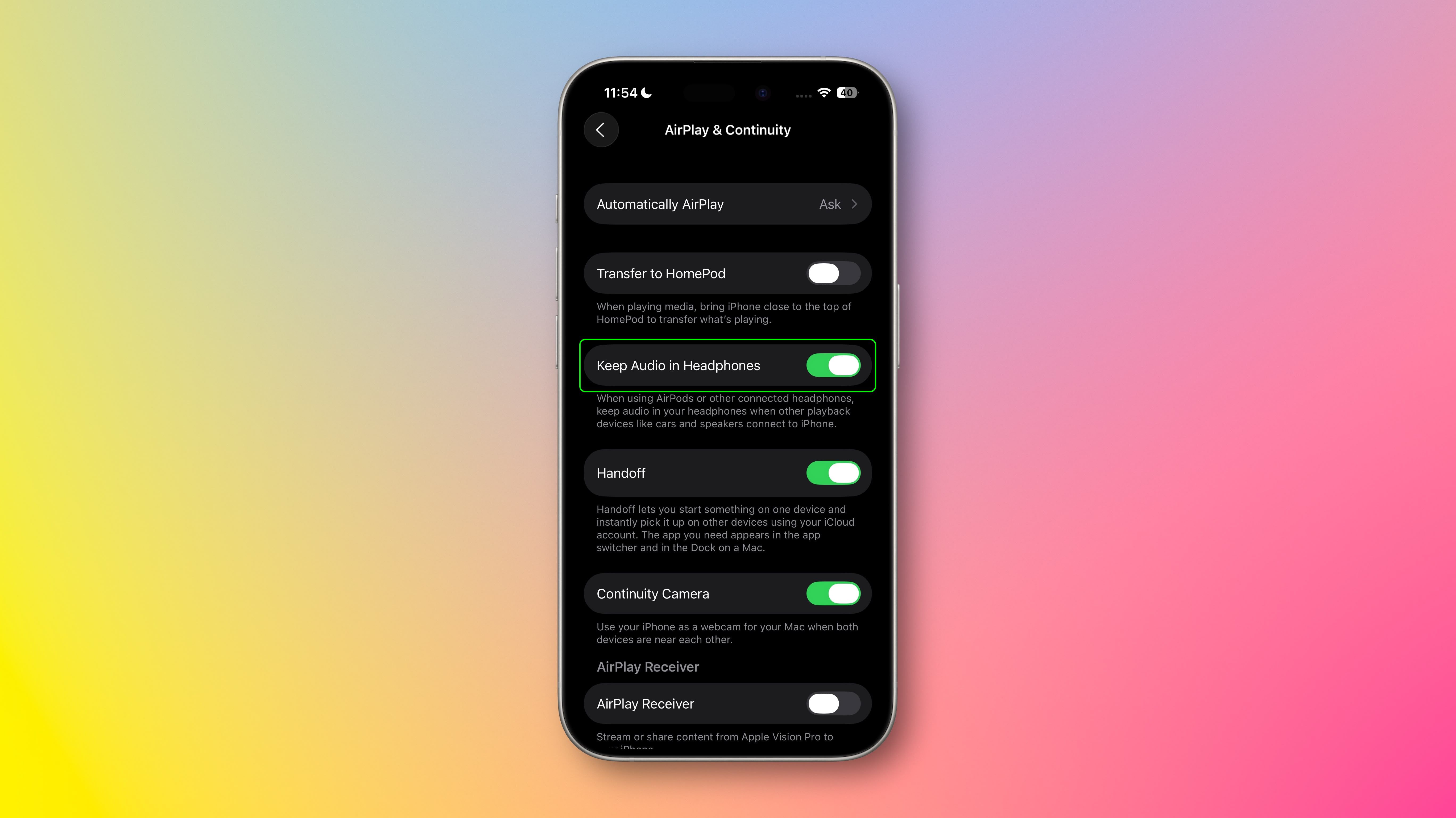 New iOS 26 Setting Fixes Annoying Auto Audio Switching Issue