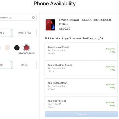 red iphone 8 availability